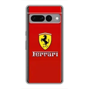 Силіконовий бампер з картинкою машини на Google Pixel 7 Pro (Ferrari Logo)