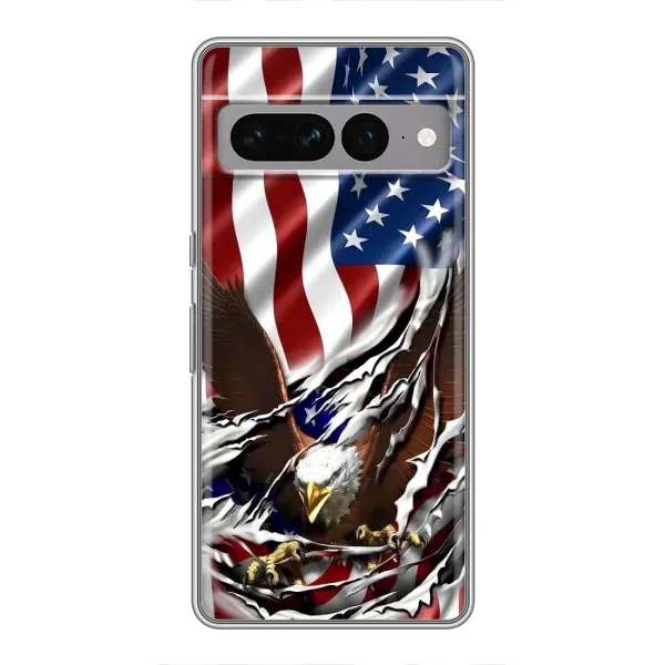 Чехол с рисунком «Флаг USA» для Google Pixel 7 Pro