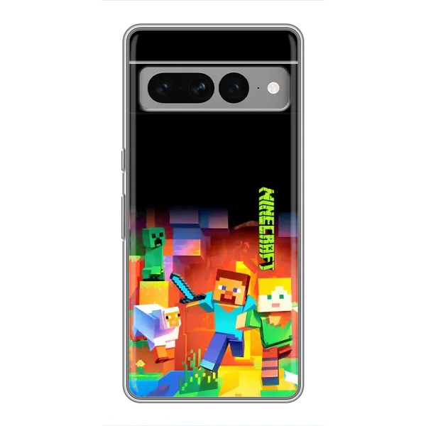 Чехол с рисунком «Герой Майнкрафт» для Google Pixel 7 Pro Чехол с рисунком «Герой Майнкрафт» для Google Pixel 7 Pro