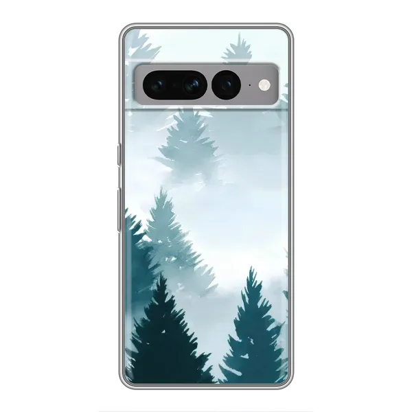 Чехол с рисунком «Горный лес» для Google Pixel 7 Pro