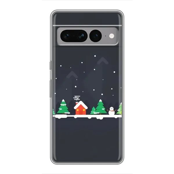 Чехол с рисунком «Город зимний» для Google Pixel 7 Pro Чехол с рисунком «Город зимний» для Google Pixel 7 Pro