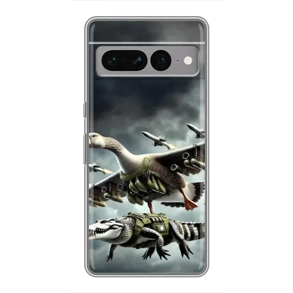 Чехол с рисунком «Гусини и крокодило» для Google Pixel 7 Pro Чехол с рисунком «Гусини и крокодило» для Google Pixel 7 Pro