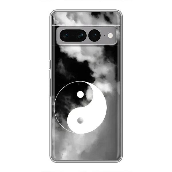 Чехол с рисунком «Инь-Янь» для Google Pixel 7 Pro Чехол с рисунком «Инь-Янь» для Google Pixel 7 Pro
