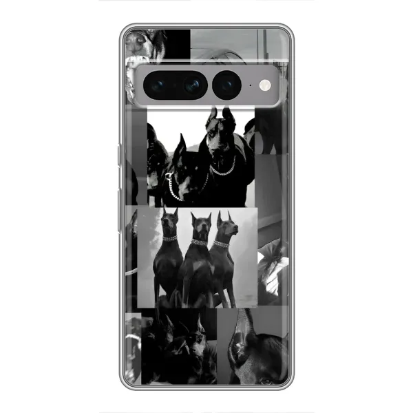 Чохол з малюнком «Колаж Доберман» для Google Pixel 7 Pro Чохол з малюнком «Колаж Доберман» для Google Pixel 7 Pro