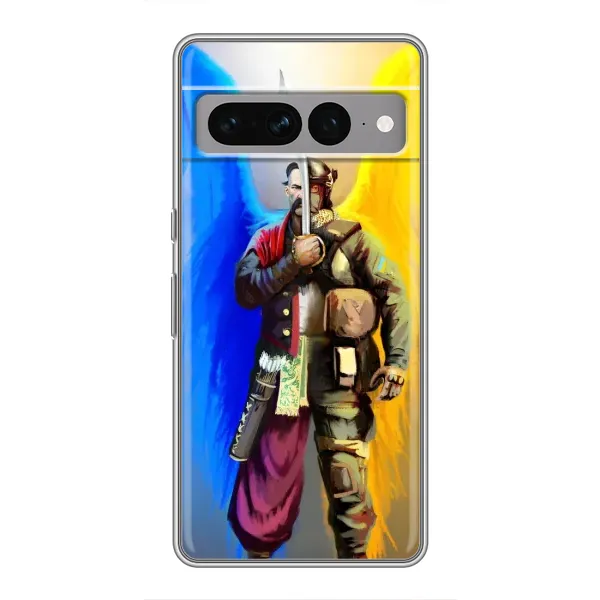 Чехол с рисунком «Козак с крыльями» для Google Pixel 7 Pro Чехол с рисунком «Козак с крыльями» для Google Pixel 7 Pro