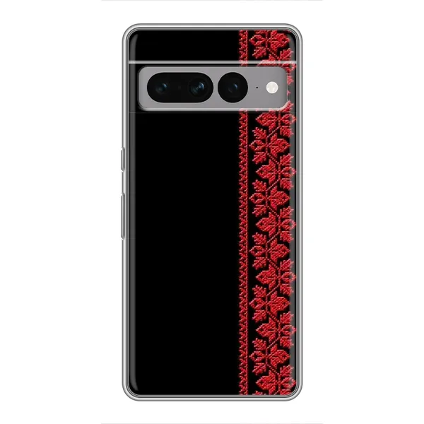 Чохол з малюнком «Червона вишиванка» для Google Pixel 7 Pro Чохол з малюнком «Червона вишиванка» для Google Pixel 7 Pro