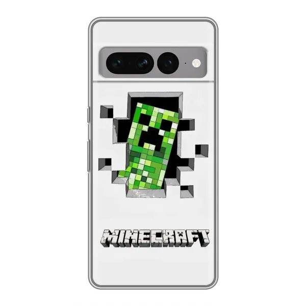 Чехол с рисунком «Крипер» для Google Pixel 7 Pro Чехол с рисунком «Крипер» для Google Pixel 7 Pro