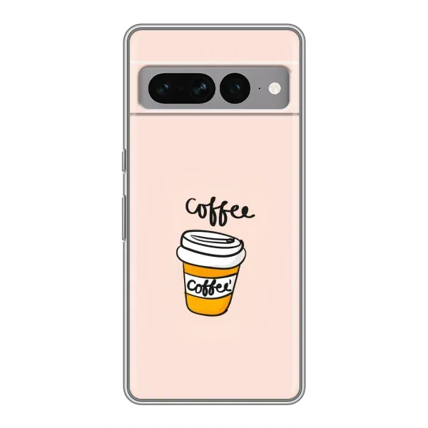 Чехол с рисунком «Кружка кофе» для Google Pixel 7 Pro