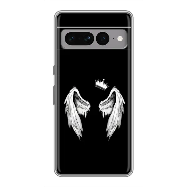 Чехол с рисунком «Крылья и корона» для Google Pixel 7 Pro Чехол с рисунком «Крылья и корона» для Google Pixel 7 Pro