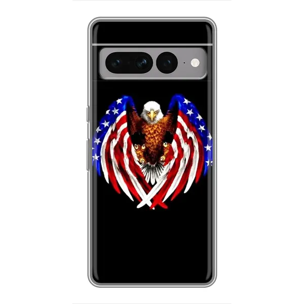 Чехол с рисунком «Крылья США» для Google Pixel 7 Pro
