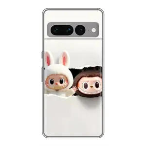 Чехол с принтом Лабубу для Google Pixel 7 Pro (Фигурки Labubu)