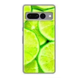 Чохол з зображенням смачної їжі для Google Pixel 7 Pro (Лайм)