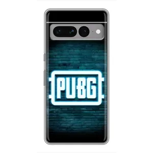 Чехол (TPU) с картинкой "Лого Пабг" на Гугул Пиксель 7 Про (Лого PUBG)