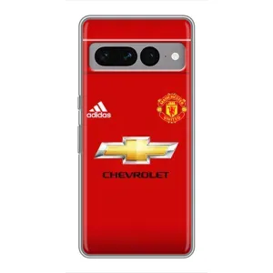 Силиконовые Чехлы принт Футбол на Google Pixel 7 Pro (Man United)