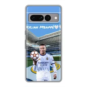 Чохол (TPU) з Футболістом на Google Pixel 7 Pro (Mbappe Real)