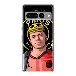 Чохол (TPU) з Футболістом на Google Pixel 7 Pro (Mbappe King)