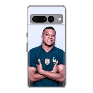 Чохол (TPU) з Футболістом на Google Pixel 7 Pro (Мбаппешичка)