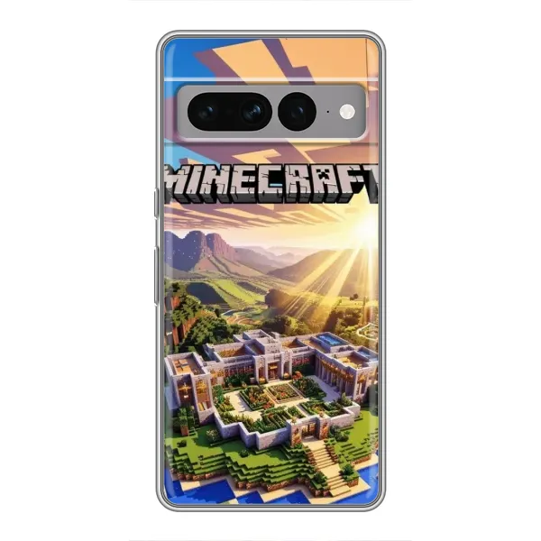 Чехол с рисунком «MINECRAFT» для Google Pixel 7 Pro