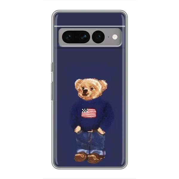 Чехол с рисунком «Мишка USA» для Google Pixel 7 Pro Чехол с рисунком «Мишка USA» для Google Pixel 7 Pro