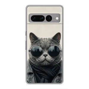 Чехол на тематику: Коты для Google Pixel 7 Pro (Модный кот)
