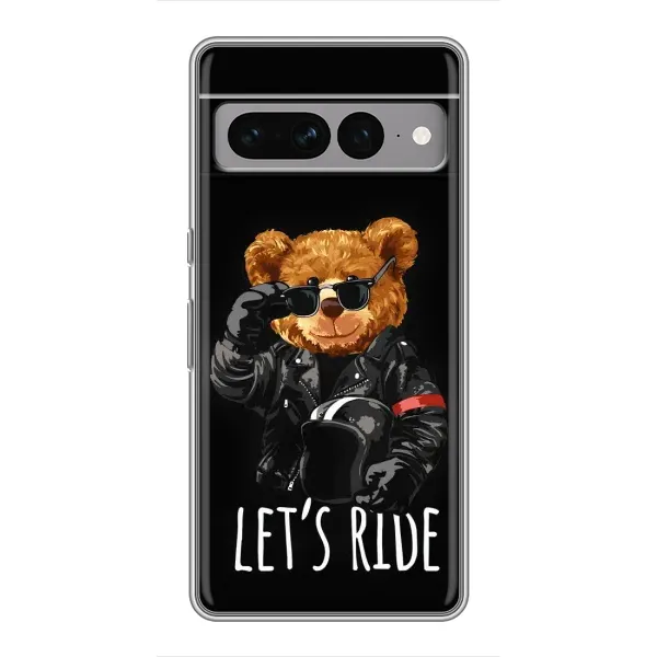 Чехол с рисунком «Модный Мишка» для Google Pixel 7 Pro Чехол с рисунком «Модный Мишка» для Google Pixel 7 Pro
