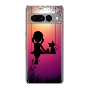 Чохол з малюнком «На гойдалці» для Google Pixel 7 Pro