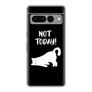 Бампер с изображением Котиков для Гугул Пиксель 7 Про (Not Today)