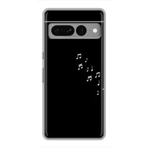 Чохол з картинками на чорному фоні для Google Pixel 7 Pro (Ноти)