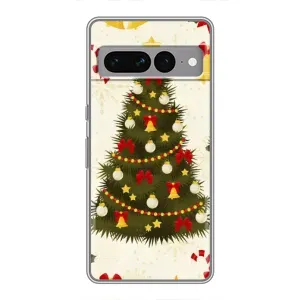 Чохол новорічна ялинка на Google Pixel 7 Pro (Новорічний принт)