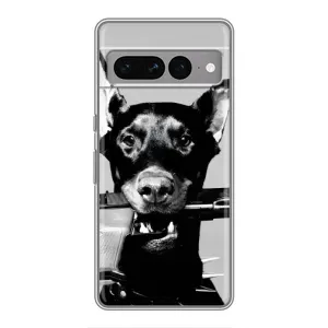 Чехол ДОБЕРМАН для Google Pixel 7 Pro (Опасный доберман)