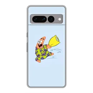 Чехлы с Патриком на Google Pixel 7 Pro (Патрик с подушкой)
