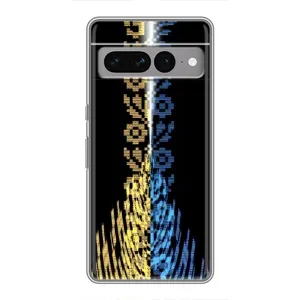 Силиконовый Чехол на Google Pixel 7 Pro (Патриотическая вышиванка)
