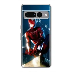 Чехол Супергерой Человека Паука на Google Pixel 7 Pro (Паук на доме)