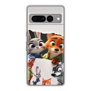 Силіконовий чохол з принтом Зоотрополіс для Google Pixel 7 Pro (Персонажі Зоо)