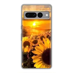 Чохол з Квітами для Google Pixel 7 Pro (поле соняшників)