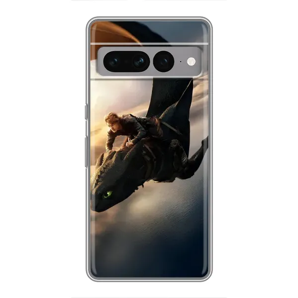 Чехол с рисунком «Полет Беззубика» для Google Pixel 7 Pro Чехол с рисунком «Полет Беззубика» для Google Pixel 7 Pro