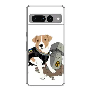 Чехол с принтом Собаки Патрон для Google Pixel 7 Pro (Пёс Патрон с ракетой)