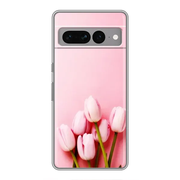 Чехол с рисунком «Розовые тюльпаны» для Google Pixel 7 Pro Чехол с рисунком «Розовые тюльпаны» для Google Pixel 7 Pro