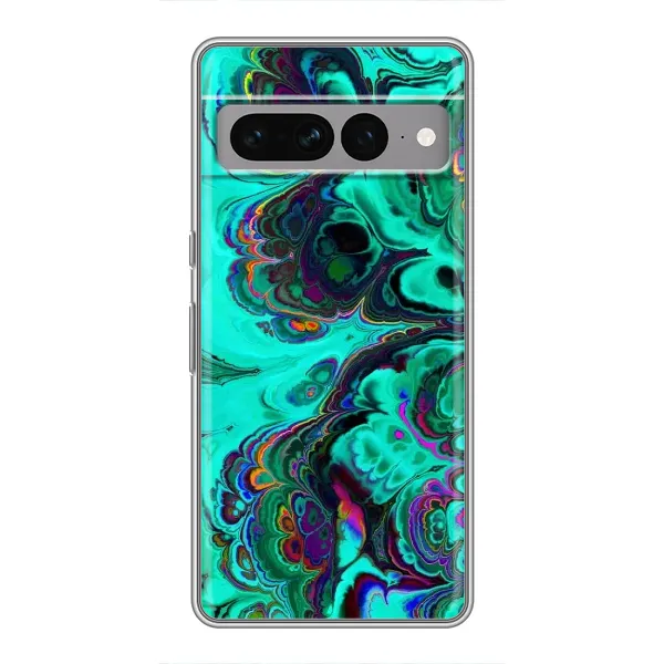 Чехол с рисунком «Салатный мрамор» для Google Pixel 7 Pro Чехол с рисунком «Салатный мрамор» для Google Pixel 7 Pro