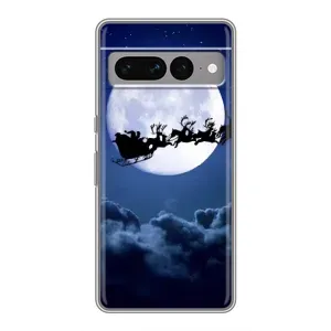 Чехол с рисунком «Санта - луна» для Google Pixel 7 Pro