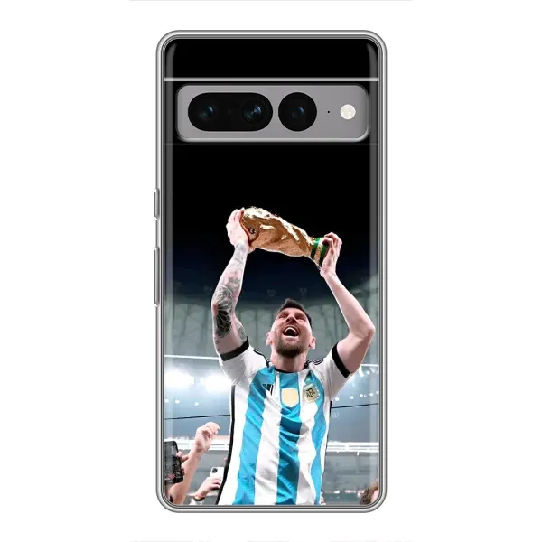 Чехол с рисунком «Счастливый Месси» для Google Pixel 7 Pro
