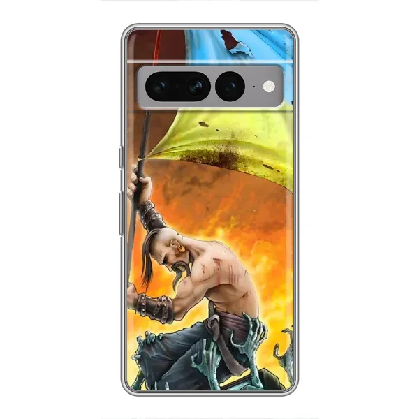 Чехол с рисунком «Сильный Козак» для Google Pixel 7 Pro Чехол с рисунком «Сильный Козак» для Google Pixel 7 Pro