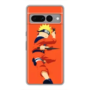 Чехлы с принтом Наруто на Google Pixel 7 Pro (Силуэт Наруто)