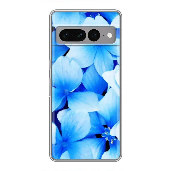 Чехол с рисунком «Синие цветы» для Google Pixel 7 Pro Чехол с рисунком «Синие цветы» для Google Pixel 7 Pro