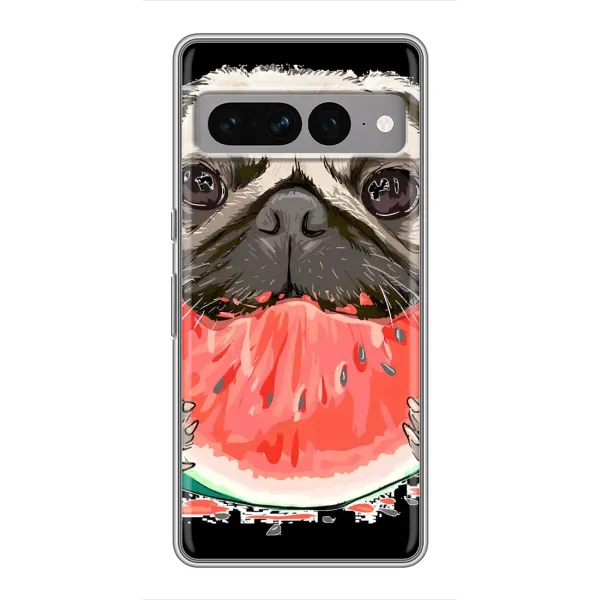 Чехол с рисунком «Смешной Мопс» для Google Pixel 7 Pro Чехол с рисунком «Смешной Мопс» для Google Pixel 7 Pro