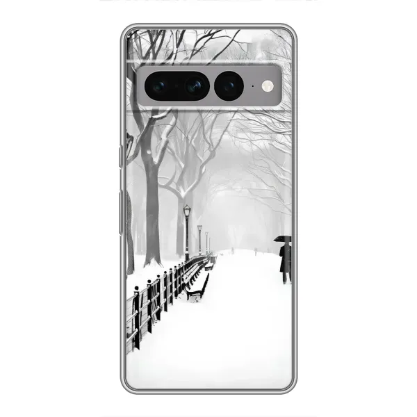 Чехол с рисунком «Снегом замело» для Google Pixel 7 Pro