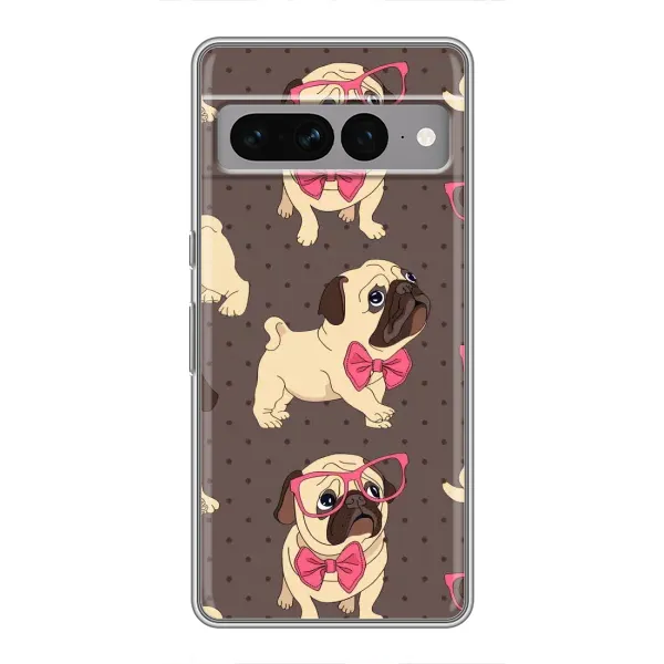 Чехол с рисунком «Собачки Мопсики» для Google Pixel 7 Pro Чехол с рисунком «Собачки Мопсики» для Google Pixel 7 Pro