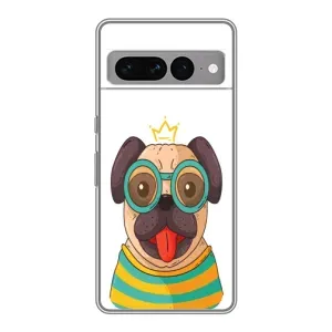Бампер для Google Pixel 7 Pro с картинкой "Песики" (Собака Король)
