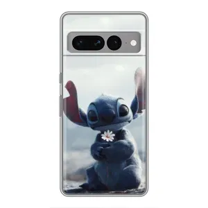 Чохол з малюнком Стіч для Google Pixel 7 Pro (Стіч з квіткою)
