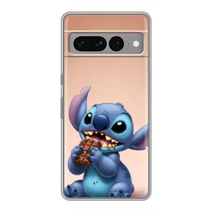 Чохол з малюнком Стіч для Google Pixel 7 Pro (Стіч з шоколадом)